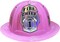 Jr. FIRE HELMET Pink firefighter Girls kids cheif halloween costume accessory
